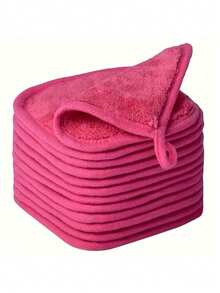 12/6/1pc Reusable Facial Cleansing And Makeup Removal Cloth, Soft And Skin-Friendly Face Towel, Suitable For Daily Cleansing And Makeup Removal, Makeup Removal Cloth, Skin Care - Multicolor - View 5