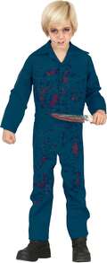 KIWI Siniestro Costume For Kids, Complete Terrifyingly Fun Costume With Blue Spotted Jumpsuit And Distressed Effect, Ideal For Halloween And Carnival - Multicolor - View 1