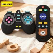 Bneseus 2pcs Silicone Game Controller Teether Toy And Bear TV Remote Teether Toy, Soft Silicone Material, Early Education Educational Teething Toy, Sensory Chewing Toy, Baby Silicone Teether, Perfect Gift For Newborns On Easter, Thanksgiving, Christmas - Teething Set - View 9