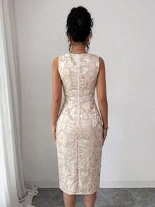Women Midi Dresses - Pale Yellow - View 3