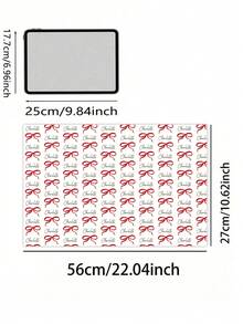3pcs Custom Text Wrapping Paper With Red Bow Design, Personalized Name/Text Wrapping Paper For Wedding Anniversary Birthday Christmas Thanksgiving, Small Business Gifts Wrap, Golf Gifts Wrap - Multicolor - View 6