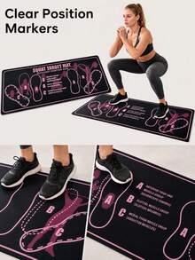 Squat Pad, Squat Training Mat, Helps Improve Workout Efficiency, Soft And Elastic, Easy To Clean And Store, Suitable For Gym Workouts, Home Workouts, Indoor/Outdoor Activities, Also Suitable For Yoga And Pilates - Multicolor - View 6