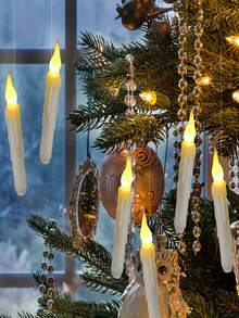 26pcs Flameless Hanging Candle Lights, LED Magic Wand Remote-Controlled Smart Candle Lights, Battery-Powered, Suitable For Interior Decoration, Room Decoration, Party Decorations, Wedding Decorations, Home Decor, And Christmas Decorations. - Hanging Candle Lamp - View 7