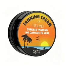 MELAO Self-Tanning Cream Set 80g - Mango Or Coconut Scented Tanning Cream, Create Beautiful Bronze Skin - Easy To Apply, Long-Lasting Formula, Perfect Tanning Effect Lasts Up To 7 Days - Suitable For All Skin Types - Brown - View 5