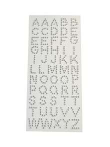 2pcs/1pc DIY Letter Rhinestone Stickers | 26 English Letters Full Set, Self-Adhesive Glitter Design, Customizable Text, Create Personalized Makeup Look! Suitable For Music Festivals, Parties, Hot Girl Style, Apply On Forehead, Hair, Cheeks, Eye-Catching Effect, Shiny And Glittery, Built-In Highlights, Easy To Use, Waterproof And Long-Lasting, Effortlessly Release Cool And Spicy Atmosphere, Make You The Center Of Attention - Multicolor - View 8