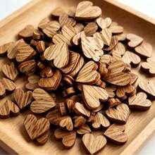 2026 Wooden Heart Shaped DIY Handmade Decorative Small Accessories - A - View 2