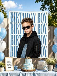 Personalized Birthday Custom Photo Banner, Custom Design Birthday Wall Decor, Customizable With Your Photo And Name, Room Wall Decoration, Home Decor, Party Decoration, Fashionable And Minimalist, Suitable As Birthday Gift, Holiday Gift, Anniversary Gift - Multicolor - View 3