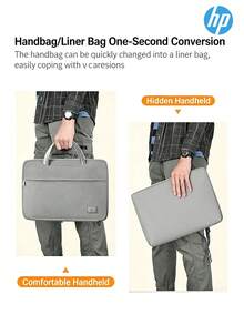 HP Laptop Briefcase, Laptop Storage Bag, Multi-Functional Storage, Work-Ready, Wear-Resistant And Waterproof Fabric - View 3
