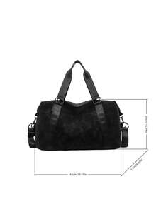 New Fashion Travel Bag, Solid Color PU Matte Design, Stylish And Popular, Suitable For Short Trips And Fitness, With Independent Shoe Compartment, Large Capacity, Versatile And Exquisite - Multicolor - View 11