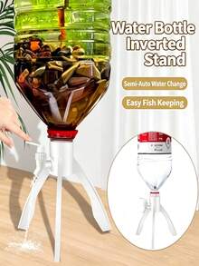 Mineral Water Bottle Holder Fish Tank Triangular Stand Inverted Water Bottle Water Exchange DIY Fish Tank Water Circulation Fish Keeping Tool - Aquarium Stand - View 7