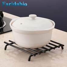 Heat-Resistant Kitchen Countertop Storage Rack, Iron Trivet Heat-Insulating Stand, Anti-Scald Pot Holder For Clay Pots And Soup Pots - View 2