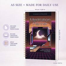 Daily Meditation Log For Anxiety And Overwhelm Relief - Restore Inner Harmony And Clear Mental Clutter - Designed For Daily Self-Reflection And Gratitude - Self-Care Reflection Log - A5 - View 2