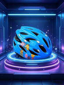1 Piece Protective Sports Helmet With Adorable Deer Print Pattern, Lightweight & Durable Shell, Custom Adjustable Circumference, Removable Detachable Inner Lining, Gift For Outdoor Cycling, Skateboarding And Roller Skating Sports - Multicolor - View 6