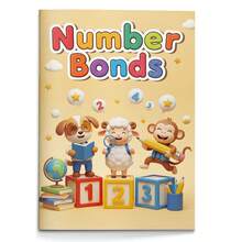 Alphabet & Number Bonds Learning Activity Notebooks, ABC A-Z Letter Recognition, Uppercase & Lowercase Tracing, Handwriting Practice, Number Decomposition & Early Math Worksheets, Fine Motor Skills, Preschool Pre-K Homeschool Classroom Supplies - Alphabet & Early Math Learning Activities - View 3