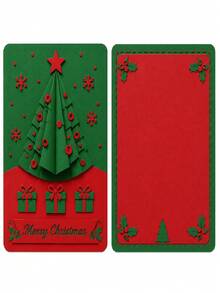 15pcs 250G Cardstock, 5X7 Inch Blank Colored Cardstock, Christmas Red/Green Cardstock, Blank Greeting Card Base Paper, Thank You Card Making Paper, Handmade Cardstock, Trading Card Thick Paper, Handmade Invitation Paper - Set - View 4