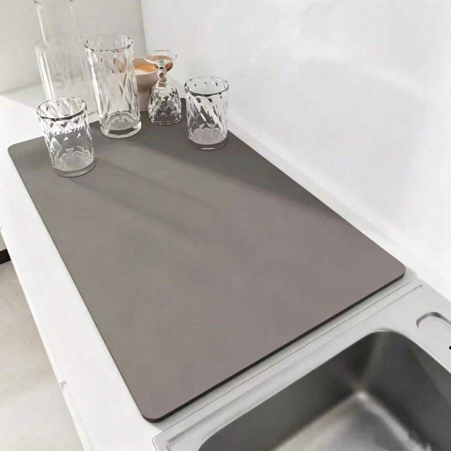 Kitchen Drain Mat, High Absorbency, Non-Slip Kitchen Mat, Suitable For Sink Side, Natural And Hygienic, Essential For Home And Kitchen Decor, Also Part Of Your Cozy Autumn/Winter Style And Christmas Decoration.
