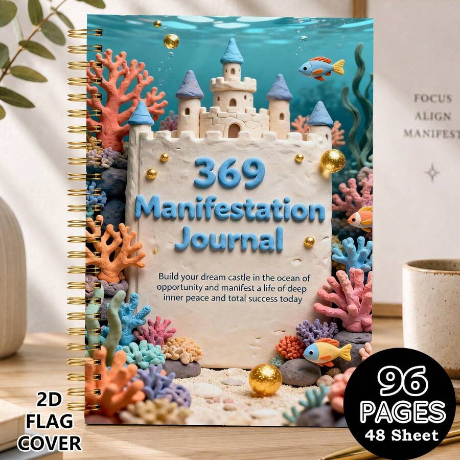 Daily Self-Care Planner & Undated Mindful Journal - Personal Organizer Journal For Achieving Goals, With Daily Mood Tracker And Goal Planning Workbooks For Law Of Attraction Mindset Growth - A5 - View 1