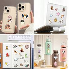 TOOUEE 100-200pcs Cute Kawaii Animals Theme Mini Stickers ,Vinyl Stickers For Water Bottle, Laptop,Phone, Scarpbook, Skateboards, Sticker Packs -Creative Stickers For Party Favors, Christmas Stocking Stuffers,Birthday Decorations - Multicolor - View 6