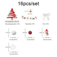 Phông nền tường trang trí tiệc Giáng Sinh, cây thông Noel dây kim tuyến, đồ treo trang trí hình bông tuyết và chuông cho lễ hội tiệc mừng - Giáng sinh - Xem 4