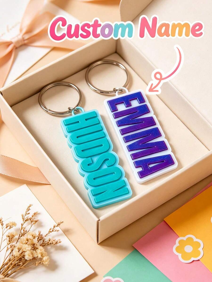 Personalized Birthday Party Favor Name Tag, Custom 3D Printed Gift Bag Name Tag,Party Favor Name Tag, Party Bag Name Tag,Favor Bag Name Tag - Multicolor - View 1