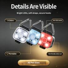 Glowing Dog Pendant Night Light, Rechargeable Pendant For Cats And Dogs, Anti-Lost Pet Collar Pendant, Suitable For Outdoor Hiking, Training And Walking - White - View 6