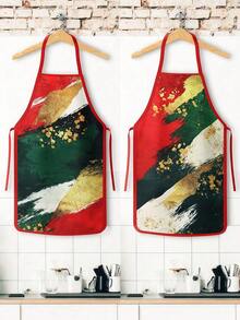 1/2/4pcs Christmas Apron, Suitable For Cooking In The Kitchen, As Well As For Home Decoration. It's Also A Great Gift To Give To Friends. - Multicolor - View 7