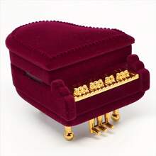 Classical Piano Shaped Jewelry Box, Suitable For Valentine's Day, Wedding And Other Important Occasions Gift Box - Ring Box, Necklace Box, Earring Box, Jewelry Box - Multicolor - View 7