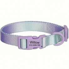 Adjustable Soft Nylon Pet Collar For Small, Medium And Large Dogs - Fashionable Color Block, Stylish And - Multicolor - View 18