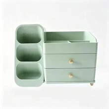 Cosmetic Storage Box For Home Vanity, Large Capacity Lipstick And Skincare Multi-Function Compartment Organizer - View 7