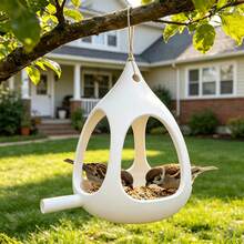 Suspension Type Wild Bird Feeder, Hanging Bird Seed Feeder For Outside Garden Decor, Durable Bird Feeding Station For Backyard Viewing Wild Birds - B - View 5