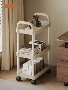 Multifunctional Rolling Storage Cart - Versatile Storage Solution For Kitchen, Living Room And Bedroom - Can Store Stationery, Snacks, Small Items And More - Durable Plastic Construction, Multi-Purpose Trolley, Vertical Storage Rack - Multicolor - View 9