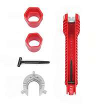 1pc Heavy Duty 5-In-1 Multi-Function Sink Wrench, Heavy Duty Plastic Construction, Integrated Design, With Pentagonal Socket And Pentagonal Socket Head - Default - View 6