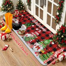 1/2/3pcs Christmas Theme Kitchen Rugs, Flannel Kitchen Rugs, Soft Comfortable Absorbent Non-Slip Machine Washable With Non-Slip Backing, Suitable For Multiple Scenes: Entryway, Living Room, Bedroom, Kitchen, Dining Room, Bathroom, Laundry Room, Hallway, Christmas Holiday Home Decor Floor Mat - Multicolor - View 16