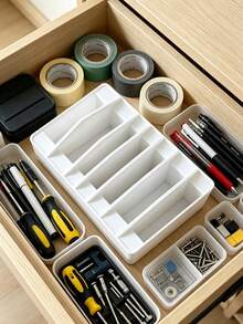 Multi-Slot Pliers Organizer, Tool Accessories, Storage Bracket,Desktop Hand Tool Tray, Garage Drawer Electrician Jewelry Hardware Storage Rack, Anti-Slip Workbench Tip-Nose Pliers Diagonal Pliers Placement Stand - Multicolor - View 6