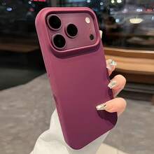適用於 iPhone 17E 18 Pro Max 16 15 14 13 12 Mini 11，防震液態矽膠手機保護殼，內層柔軟防刮超細纖維襯裡，相容 iPhone 8 Plus 7 6s 軟殼 - 櫻桃紅 - 查看 9