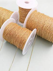 100cm/10yd DIY O-Shaped Cross Chain Jewelry Making Chain - Multicolor - View 3