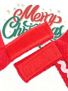 Customizable Christmas Cat Scarf, Personalized Engraved Pet Shawl, Suitable For Dogs, Multiple Fonts Available For Holiday Decoration - Multicolor - View 6