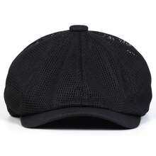 1pc Men's Mesh Breathable Adjustable Fashion Beret Hat, Outdoor Casual Hat Suitable For Spring/Autumn Travel, Beach, Party - Multicolor - View 8