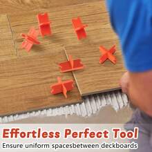 4Pcs ABS Deck Board Spacers Assorted Thicknesses Tool 1/16 1/8 3/16 1/4 Inch For Pressure Treated Wood Deck Spacer Tool - A - View 1