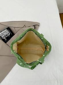 Large Capacity Tote Bag For Women, New Fashion Versatile Commuter Shoulder Bag - Green - View 4