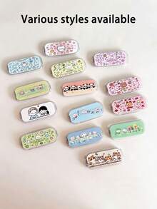 Cartoon Phone Desktop Stand Slouchy Vertical Phone Holder With Back Adhesive Foldable Phone Stand With Mirror 2-In-1 Cute Makeup Mirror Phone Support Stand For Girls Essential For Outings Portable For Touch-Ups Convenient To Carry Perfect Gift For Girls Phone Decoration Accessory Birthday Gift Party Favor - Multicolor - View 6