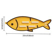 1pc Silicone Fish Pot Lid Holder, Cartoon Yellow Fish Clownfish Pot Lid Storage Rack, Kitchen Countertop Draining Mat Heat-Insulating Pad Spatula Placement Mat - Multicolor - View 6