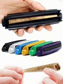 1pc 110mm Manual Cigarette Roller, Suitable For DIY Handmade Cigarettes, Multiple Colors Available, Portable Fast Cigarette Roller, Conical Design, Plastic Material, Suitable For Bulk Tobacco Shaping - Multiple Styles - View 2