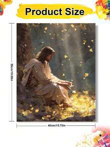 Jesus Under The Tree Digital Oil Painting, DIY Canvas Art, Suitable For Adult Beginners, Wall Art Decoration Holiday Gift, Includes Oil Painting Tools - Sets - View 8
