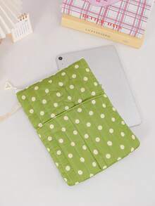 1pc Floral Quilted Book Cover With Zipper 11.02" X 8.66" Carrying Handle Book Storage Bag Padded Protective Book Sleeve Pencil Case Bible Storage Bag - Multicolor - View 10