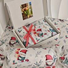 Santa Claus Skiing Design Tissue Paper, 20*14 Inch Gift Wrapping Paper, Suitable For Christmas Decoration, New Year Gifts, Weddings, Thanksgiving, Birthday Gift Wrapping, Bouquet Wrapping, Gift Bag Filler And Party Gifts - Multicolor - View 2