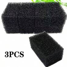 Black Foam Aquarium Filter Sponge, Rectangular, Durable, Non-Electric, Suitable For Fish Tank, Home Use, Clear Water - Filter Media & Consumables - View 9