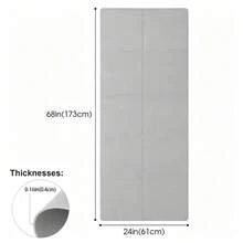 EVA Foldable Yoga Mat, Non-Slip Wear-Resistant Fitness Training Mat, Compact Portable Thickened Nap Mat, Suitable For Classroom Student Rest, Bedroom Floor Sleeping, Home Fitness Workout, Pilates Training, Stretching And Indoor Activity Mat - Multicolor - View 7