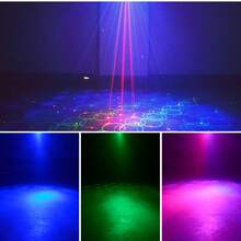 RGB Laser Party Light With Music Sync & Remote Control, Voice Activated Star Projector StageLight For Home Party, Christmas Halloween Birthday Decoration, Club KTV Bar Atmosphere Lamp - R50 - View 8