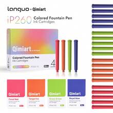 Languo 4-Color Ink Fountain Pen Set, Replaceable Ink Cartridge Fountain Pens, Precision Fine Nib, Wear-Resistant Alloy Nib For Smooth And Stable Writing, Rich Saturated And Transparent Ink Colors, Student Writing, Calligraphy, Drawing, Art, Doodle, Business Gift - Multicolor - View 15